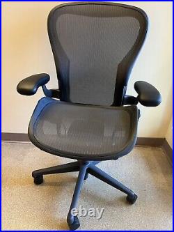 Herman Miller Aeron Remastered Chair Size C Graphite -open box