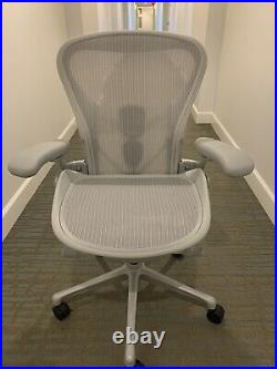 Herman Miller Aeron Remastered Ergonomic Office Chair Mineral