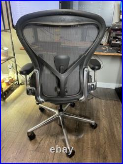 Herman Miller Aeron Remastered Office Chair 2025 Size B Aluminum Frame