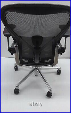 Herman Miller Aeron Remastered Office Chair Size C POLISHED ALUMINUM