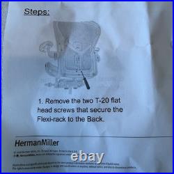 Herman Miller Aeron Remastered Posture Fit Support Kit Size B (READ DESCRIPTION)