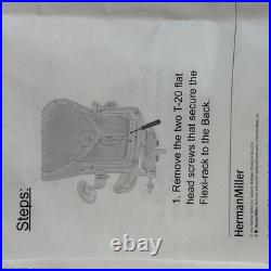 Herman Miller Aeron Remastered Posture Fit Support Kit Size B (READ DESCRIPTION)