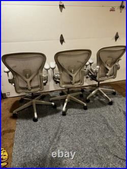 Herman Miller Aeron Remastered Size B Mineral white Mesh Fully Loaded