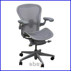 Herman Miller Aeron Remastered V2 Size C Ergonomic Mesh Office Chair Mineral