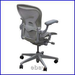 Herman Miller Aeron Remastered V2 Size C Ergonomic Mesh Office Chair Mineral