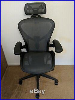 Herman Miller Aeron Remastered fully adjustable size B with added headrest