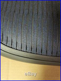 Herman Miller Aeron Seat Pan New Size C Graphite color withBlue Fabric