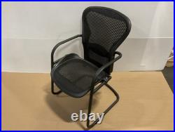 Herman Miller Aeron Side Chair Black Size B 9.5/10 Free Shipping