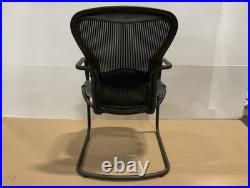 Herman Miller Aeron Side Chair Black Size B 9.5/10 Free Shipping