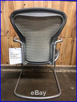 Herman Miller Aeron Side Chair Titanium Frame