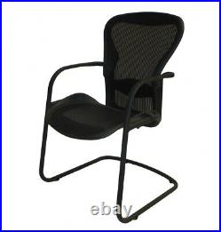 Herman Miller Aeron Side Chair size b desk chair with adjustable Lumbar Back