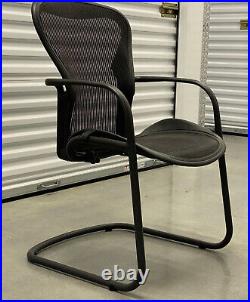 Herman Miller Aeron Side Chairs, Carbon Classic, Size B