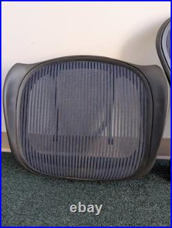 Herman Miller Aeron Size A Seat and Seat Back (Blue) no rips or tears