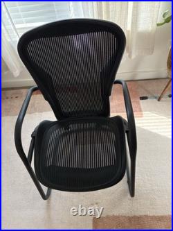 Herman Miller Aeron Size B Adjustable Ergonomic Black Office Desk Chair