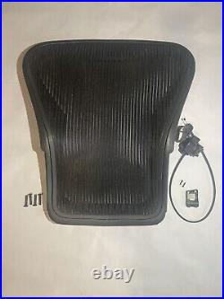 Herman Miller Aeron Size B Back Rest In Dark With Screws And Back Rest Cable