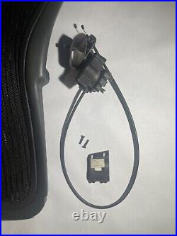 Herman Miller Aeron Size B Back Rest In Dark With Screws And Back Rest Cable