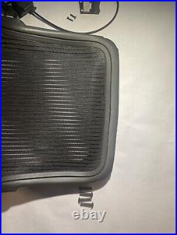 Herman Miller Aeron Size B Back Rest In Dark With Screws And Back Rest Cable