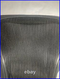 Herman Miller Aeron Size B Back Rest In Dark With Screws And Back Rest Cable