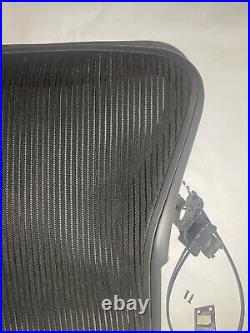 Herman Miller Aeron Size B Back Rest In Dark With Screws And Back Rest Cable