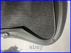 Herman Miller Aeron Size B Back Rest In Dark With Screws And Back Rest Cable