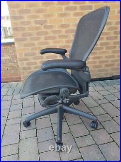 Herman Miller Aeron Size B Black Fully Loaded Refurbished Brand New Parts Ex Con