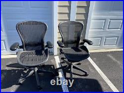 Herman Miller Aeron Size B Chair Used Set Of 2
