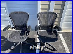 Herman Miller Aeron Size B Chair Used Set Of 2