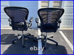 Herman Miller Aeron Size B Chair Used Set Of 2