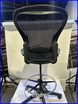 Herman Miller Aeron Size B Drafting Chair/ Stool