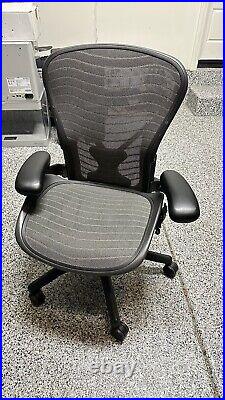 Herman Miller Aeron Size B Fully Load (Posture Fit) Rare Tuxedo Mesh Second Gen