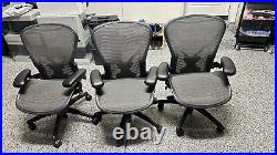 Herman Miller Aeron Size B Fully Load (Posture Fit) Rare Tuxedo Mesh Second Gen