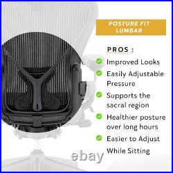 Herman Miller Aeron Size B Fully Loaded Posture Fit Support Chair Open Box
