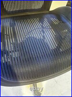 Herman Miller Aeron Size B Fully Loaded with Darker Blue Mesh