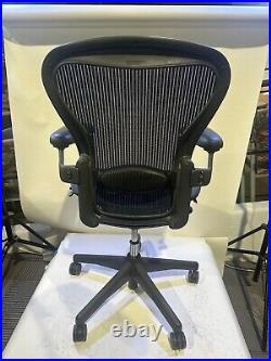 Herman Miller Aeron Size B Fully Loaded with Darker Blue Mesh