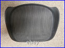 Herman Miller Aeron Size B Office Chair Seat Mesh Graphite Replacement With Screws