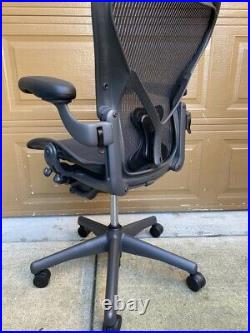 Herman Miller Aeron Size B Posture Fit Fully Loaded Office Desk Chair