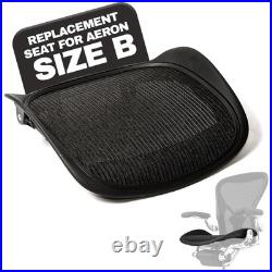 Herman Miller Aeron Size B Seat Replacement Black Mesh