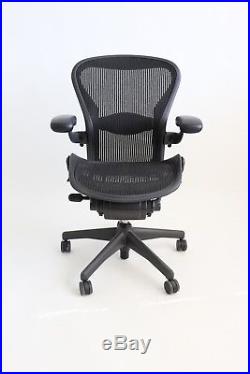 Herman Miller Aeron Size B (medium) Chair Graphite / Black, Fully Adjustable
