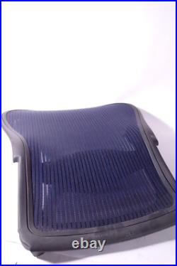 Herman Miller Aeron Size C Aeron Mesh Back Blue + Lumbar
