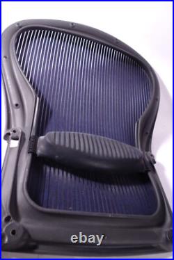 Herman Miller Aeron Size C Aeron Mesh Back Blue + Lumbar