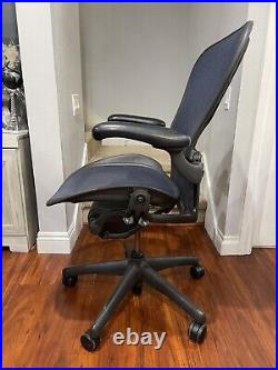 Herman Miller Aeron Size C Fully Loaded With Lumbar Support(Blue Mesh)