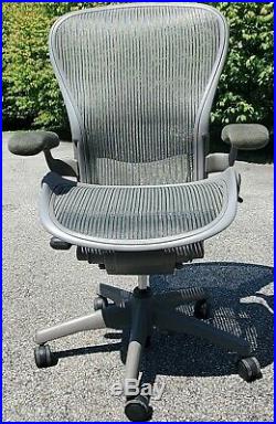 Herman Miller Aeron Size C (Large) Executive Office Chair Adjustable Lumbar