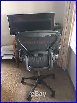 Herman Miller Aeron Size C Office Chair Fully Optioned Six Way Adjustable Arms