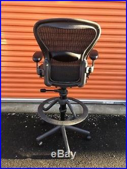 Herman Miller Aeron Stool Counter Height FULLY LOADED