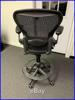 Herman Miller Aeron Stool, Size B, 2 available, PRICE IS FOR 1 CHAIR