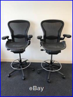Herman Miller Aeron Stool chair, Size B, All Features, Plus Adjustable Posture