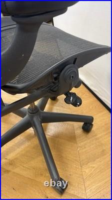 Herman Miller Aeron Swivel Office Chair Size C Ergonomic Mesh Design Lumbar Supp