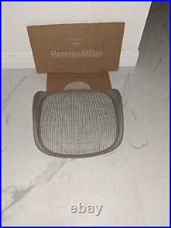 Herman Miller Aeron Titanium Silver Seat Size B