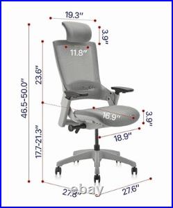 Herman Miller Aeron Titanium with Posturefit Size B Fully Loaded
