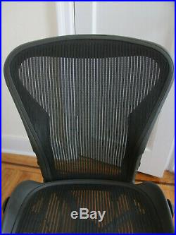 Herman Miller Armless Aeron Office Chair (Size B, Black)